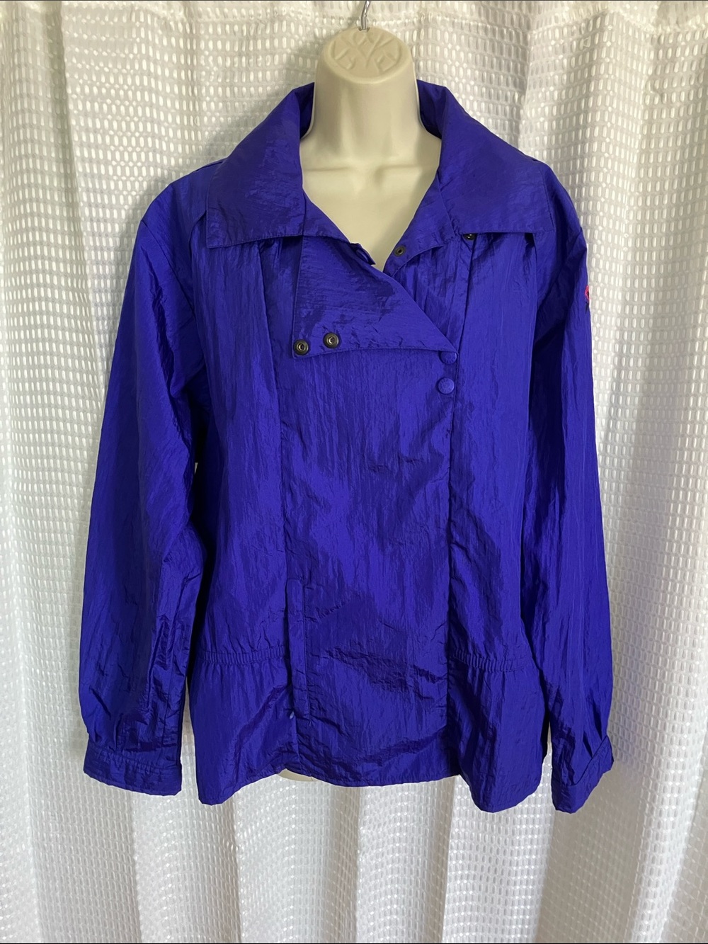 Vintage Obermeyer Big Top Pullover Windbreaker Jacket Women's Med Purple Nylon